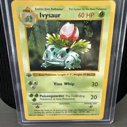 Pokemon TCG: Base Set 1st Edition Shadowless Uncommon: Ivysaur 30/102 Near Mint - Image 1