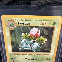 Pokemon TCG: Base Set 1st Edition Shadowless Uncommon: Ivysaur 30/102 Near Mint - Image 3