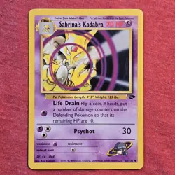 Pokemon WOTC Gym Challenge: Sabrina's Kadabra 58/132 - LP - Image 1