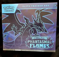 Pokemon Mega Evolution Phantasmal Flames Elite Trainer Box ETB Sealed - Image 1