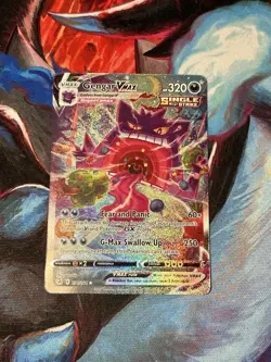 Pokemon Gengar VMAX Alternate Art Secret Rare 271/264 Fusion Strike Holo - Image 2