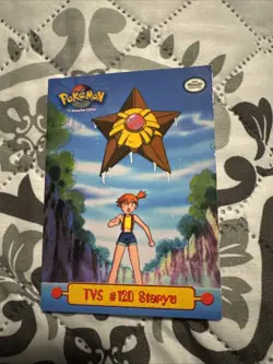 Staryu TV5 #120 Topps Series 1 TV Animation Edition Black Label Pokemon 1999 HP - Image 1