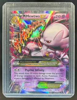 2015 Pokemon XY BREAKthrough Mega Mewtwo Holo #64/162 - Image 1