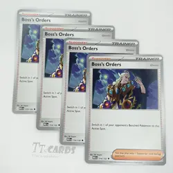 Boss's Orders 114/132 x4 Playset 4x Pokemon TCG ME01 Mega Evolution MEG - Image 1