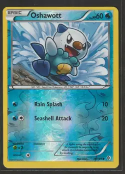 Oshawott - 39/149 - Common - Reverse Holo Boundaries Crossed Pokemon TCG LP - Image 1