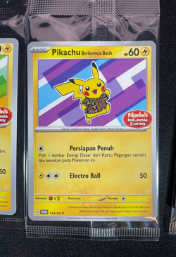 Pikachu Berkemeja Batik 101 154 155 190/SV-P Pokemon Indonesian Exclusive SEALED - Image 4