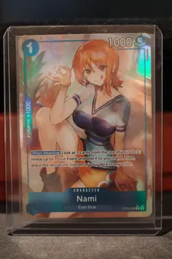 One Piece Emperors In The New World Nami OP09-050 R Alt Art English - Image 1