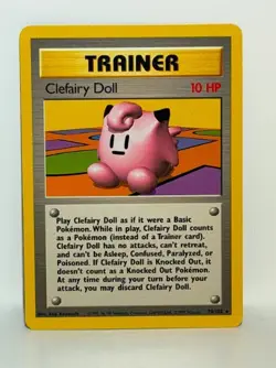 Clefairy Doll 70/102 Pokemon Card TCG Base Set Unlimited Non Holo LP - Image 1
