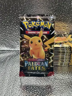 Pokemon Paldean Fates Booster Pack - 10 Cards / Pack - Pikachu Art - SEALED NEW - Image 1