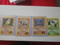 Pokemon TCG Base Set Unlimited Trainer 4 Card Lot Vintage WOTC - Image 1