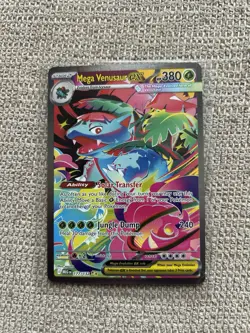 Pokemon Mega Venusaur EX 177/132 Me01 Holo 380HP Special Illustration Rare Card - Image 1
