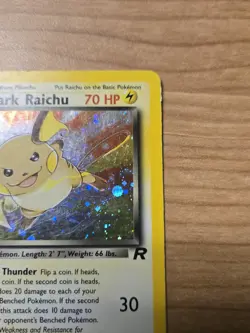 Pokemon Dark Raichu Holo Card 83/82 Vintage WOTC, LP Condition - Image 4