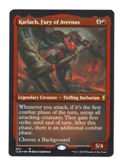 Karlach, Fury of Avernus (Etched Foil) -Foil Near Mint MTG - Image 1