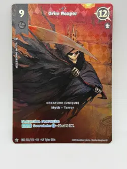 Grim Reaper 223/173 Hidden Rare MZ3 Secret Shadows 2025 Metazoo Dark Holo Card - Image 1