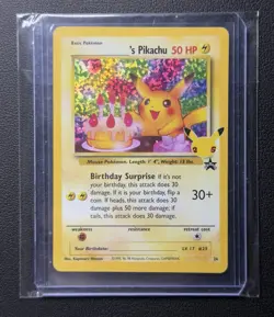 Pokemon Pikachu TCG Celebrations Birthday Promo Holo Card #24 - Image 1