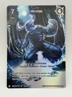 Wendigo 221/173 Hidden Rare MZ3 Secret Shadows 2025 Metazoo Holo Card - Image 2
