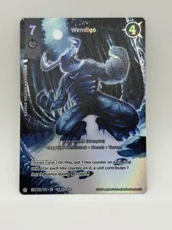 Wendigo 221/173 Hidden Rare MZ3 Secret Shadows 2025 Metazoo Holo Card - Image 3