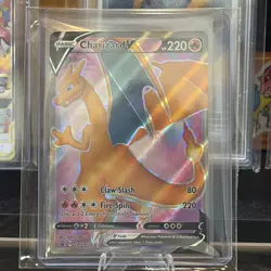 Pokemon TCG Charizard v Sword & Shield SWSH050 Full Art Black Star Promo Card - Image 1