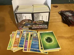 Pokemon Sun & Moon Crimson Invasion Lot Rare Reverse Holo 100s Cards Online Game - Image 1