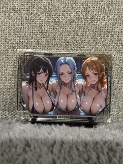 GODDESS STORY SP #097/200 NAMI NICO AND SUKARE ONE PIECE METAL ANIME CARD - Image 2