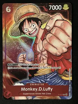 One Piece Premium Card Collection Bandai Games Fest 23-24 Monkey.D.Luffy P-001 - Image 1