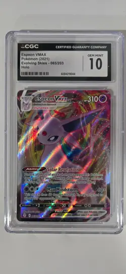 Espeon Card Bundle, Tag Team 035/150 , VMAX 065/203, Gem Pack, Pokemon RARE - Image 3
