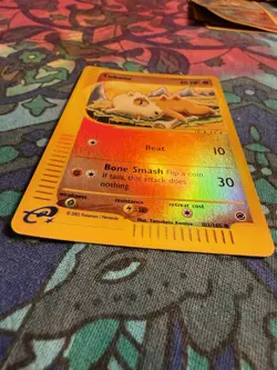 Pokemon 2002 Cubone Reverse Holo Expedition Card 103/165 WOTC E-Reader - Image 2