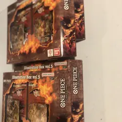 (4) One Piece Card Game Illustration Box vol. 5, New Factory Sealed, IN HAND! - Image 1