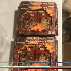 (4) One Piece Card Game Illustration Box vol. 5, New Factory Sealed, IN HAND! - Image 3