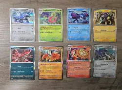 Pokemon TCG Mega Evolution 8 Card Holo Lot NM - Image 1