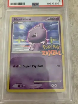 Pokemon TCG 2009 Rumble Mewtwo Promo Holo Basic Psychic PSA 9 Card 9/16 - Image 2