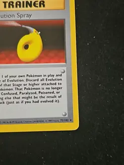 Pokemon TCG Devolution Spray Trainer Base Set 72/102 Regular Card WOTC 1999 LP - Image 4