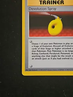 Pokemon TCG Devolution Spray Trainer Base Set 72/102 Regular Card WOTC 1999 LP - Image 5