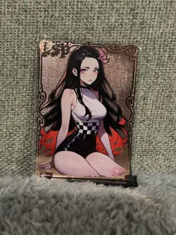 GODDESS STORY LSP #126/200 NEZUKO DEMON SLAYER METAL ANIME WAIFU CARD - Image 1