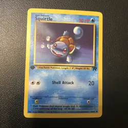 Squirtle 68/82 Team Rocket First Edition Pokemon Card Mint Condition - Image 1