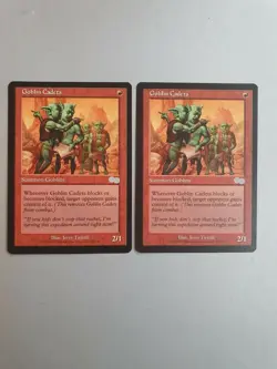 Goblin Cadets x2, MTG Urza's Saga (1998) Uncommon Red Creature VNM - Image 1