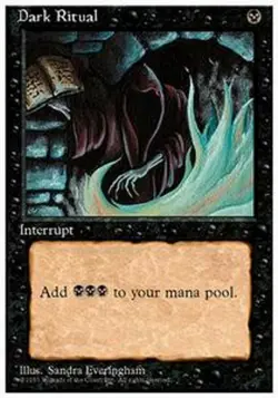 MRM ENGLISH Dark Ritual - Messe noire MTG Magic 4ED - Image 1