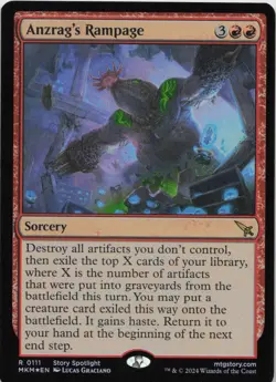 Anzrag's Rampage - FOIL - R Murders at Karlov Manor 111 - MTG - Image 1
