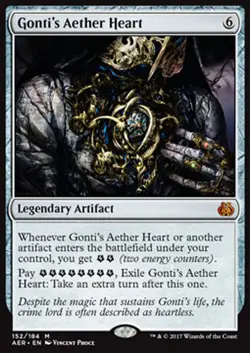 MTG GONTI's AETHER HEART PLAYED - CUORE D'ETERE DI GONTI - AER - MAGIC - Image 1