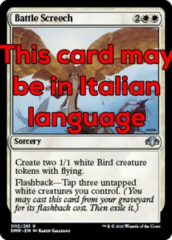 MTG 4x BATTLE SCREECH EXC - STRILLO DI BATTAGLIA 2 - DMR - MAGIC - Image 1
