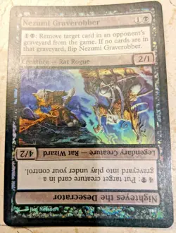 Foil Nezumi Graverobber // Nighteyes the Desecrator- Champions of Kamigawa - MTG - Image 1