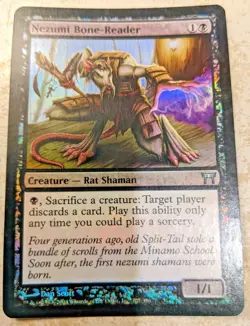 Foil Nezumi Bone-Reader - Champions of Kamigawa - Magic: The Gathering - Image 1