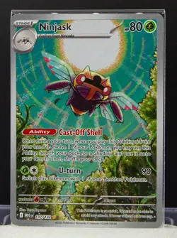2025 Pokemon Gaming Mega Evolution - MEG EN Ninjask #137/132 Illustration Rare - Image 1