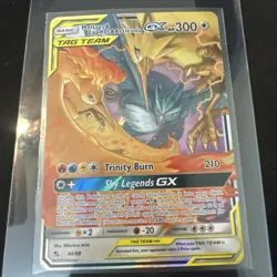 Pokemon TCG Hidden Fates Moltres & Zapdos & Articuno GX Holo 44/68 - Image 1