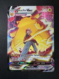 2022 Pokemon Lost Origins Pikachu Vmax Trainer Gallery Full Art TG17/TG30 NM - Image 1