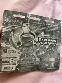 2013 Pokemon Portuguese Plasma Blast Genesect Factory Sealed Triple Blister - Image 3