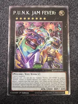 Yugioh P.U.N.K. JAM FEVER! BLMM-EN051 Starlight Rare 1st Edition NM - Image 1