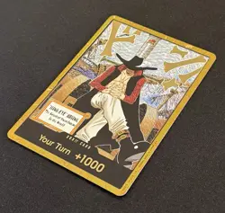 DON!! Card Gold Frame Mihawk OP14 ONE PIECE Seven Warlords of the Azure Ocean NM - Image 3