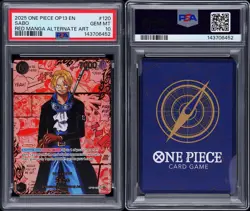2025 ONE PIECE OP13-CARRYING ON HIS WILL RED MANGA ALTERNATE ART SABO PSA 10 - Image 3
