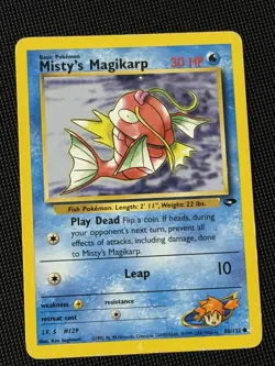 Misty’s Magikarp 88/132 Unlimited Gym Challenge Pokemon Card WOTC Vintage - Image 1